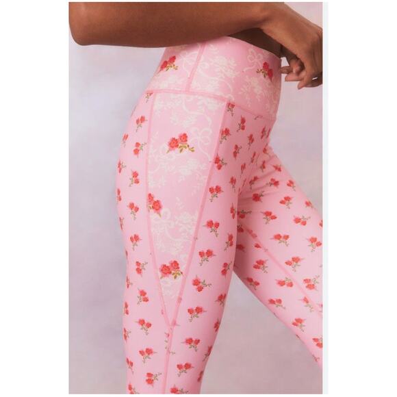 LoveShackFancy Pants - LoveshackFancy Highland Legging in Rosy Romance XS